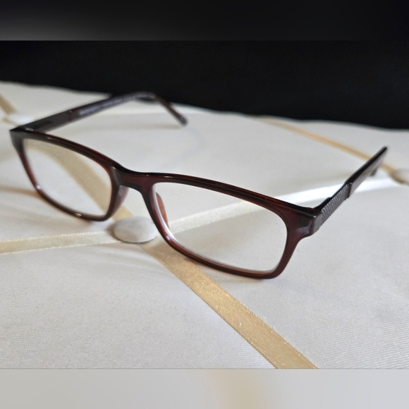 Foster Grant Prescription Brown Eyeglasses - Picture 1 of 6